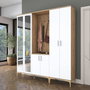 Hanah Home Soporte para el pasillo EA154 - 4498 Nogal y blanco